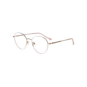 NEW Thin & Light QUILL White & Rose Gold GOLDIE Eyeglasses 48/18/145 with Case